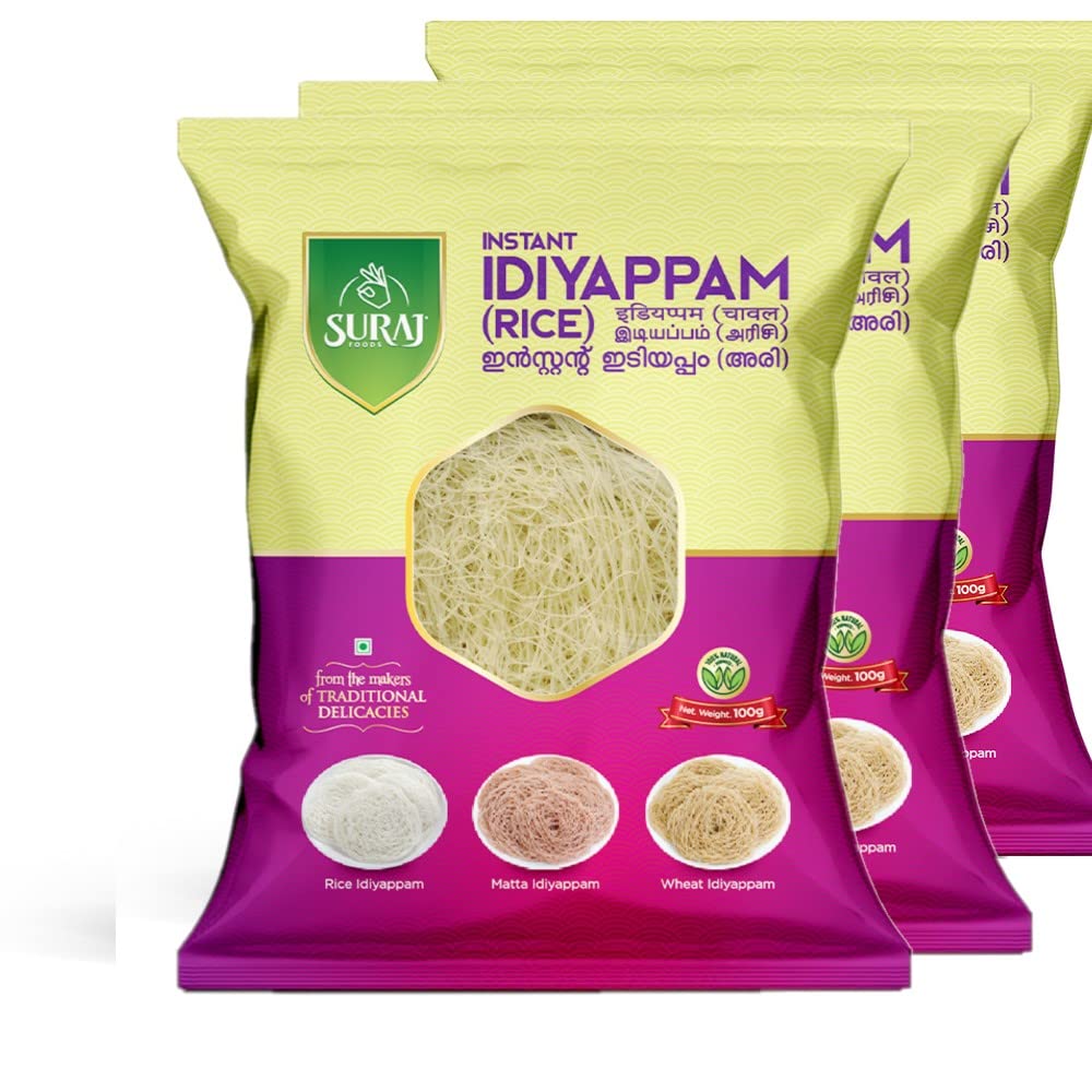 SURAJ FOODS Instant RICE IDIYAPPAM 100GMS (Pack of 3) (B0BTFD1S4S) Amazon Price History, Amazon Price Tracker