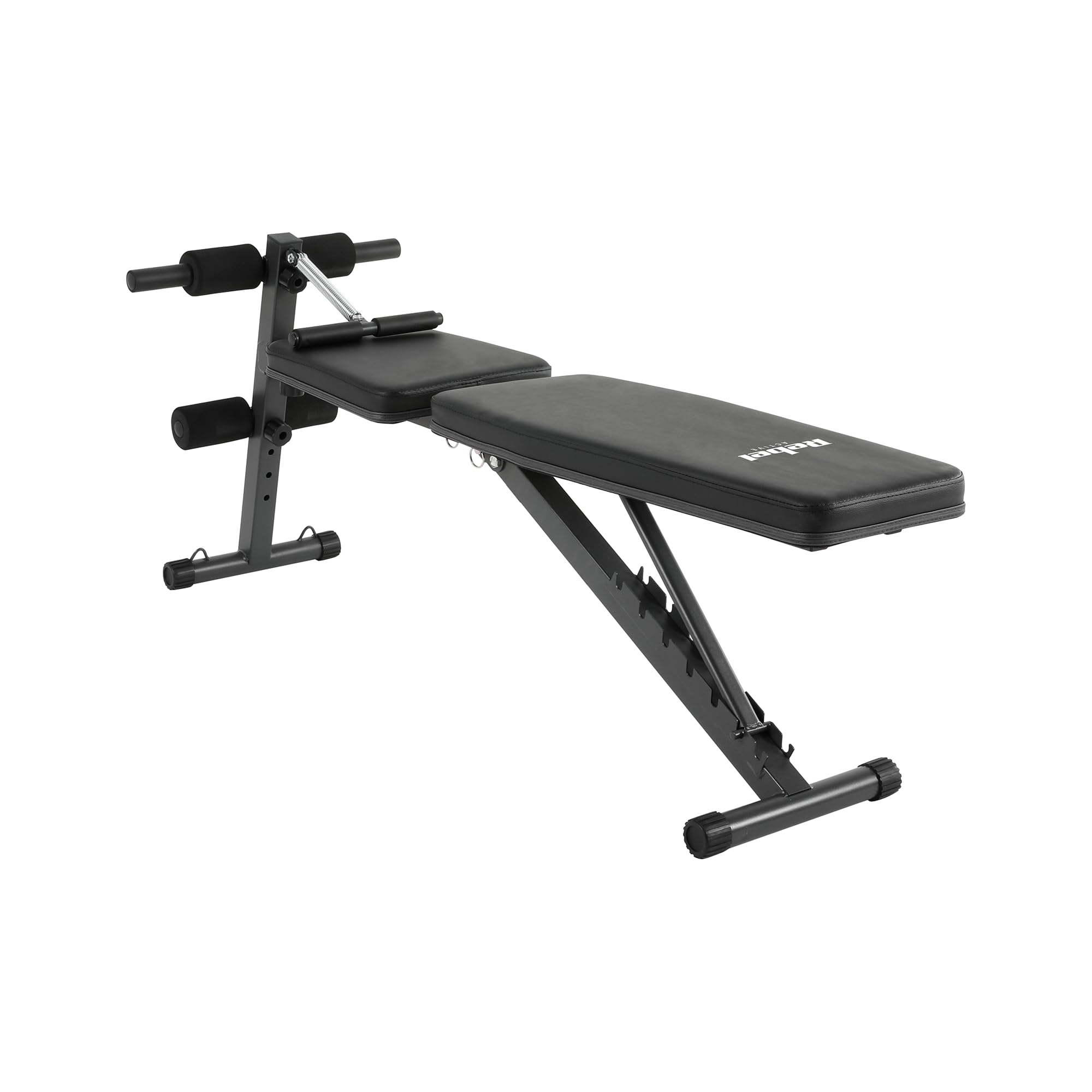 Panca da allenamento inclinata regolabile con blocco gamba e elastici REBEL ACTIVE RBA-2003