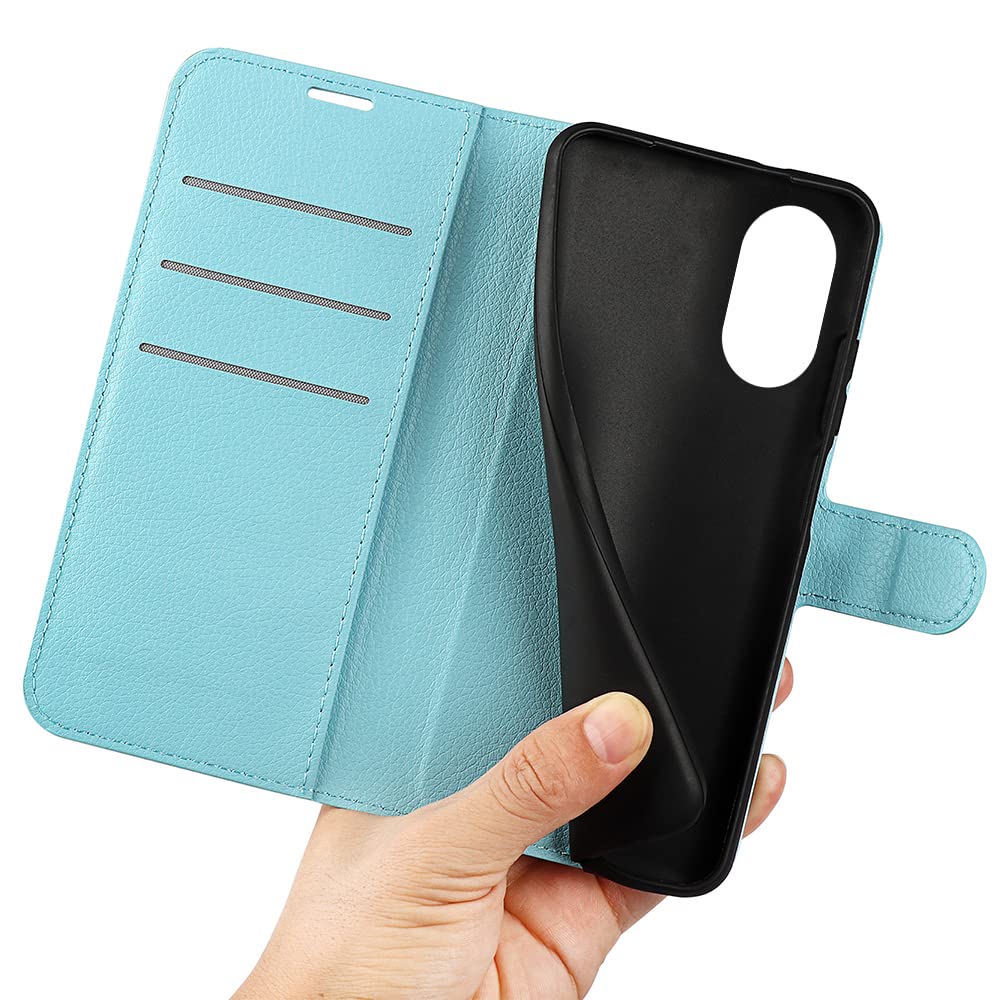 GOKEN Cover for Oppo A17 4G, Flip Case TPU/PU Leather