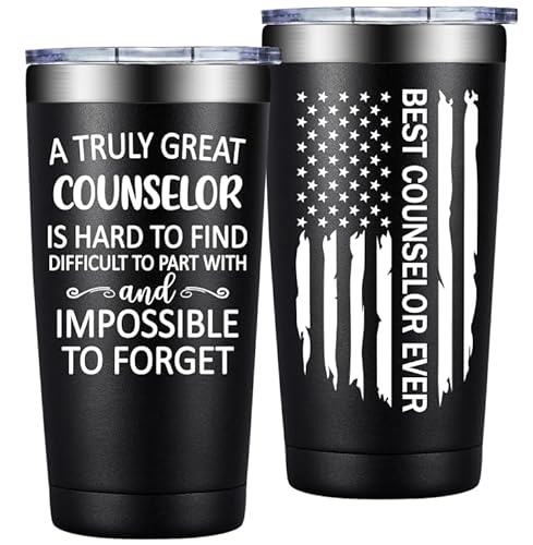 DOEARTE Counselor Appreciation Gifts for Men Women - School Counselors Gifts - Christmas Gift for Counselor - 20oz School Counselors Tumbler