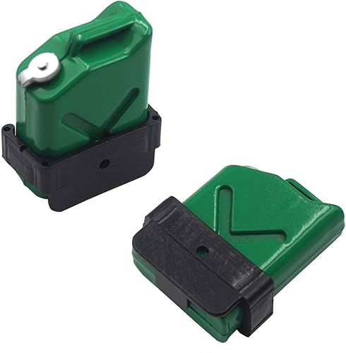 Miniatura 4 de 2 piezas a escala 110 RC Rock Crawler accesorio de decoración de plástico mini tanque de combustible compatible con Axial SCX10 CC01 RC4WD D90 110