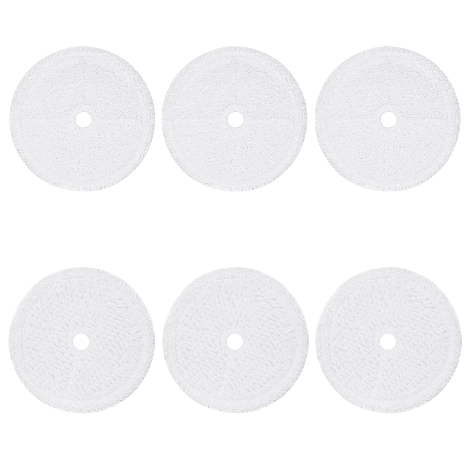 Yweller 6 Pack Mop Pads Compatible with Bissell 3115 SpinWave Hard Floor Expert Wet and Dry Robot Vacuum.(3 Pack Scrubby Mop Pads and 3 Pack Soft Mop Pads)