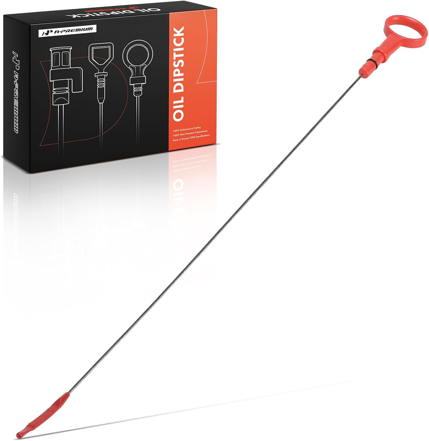 A-Premium L4 1.6L Engine Oil Dipstick Compatible with Hyundai Elantra/Santa Fe 2021-2023, Sonata 2020-2022, Tucson/Kona 2022-2023 & Kia Sorento 2021-2025, K5 2021-2023, Oil Measuring Rod Dip Stick