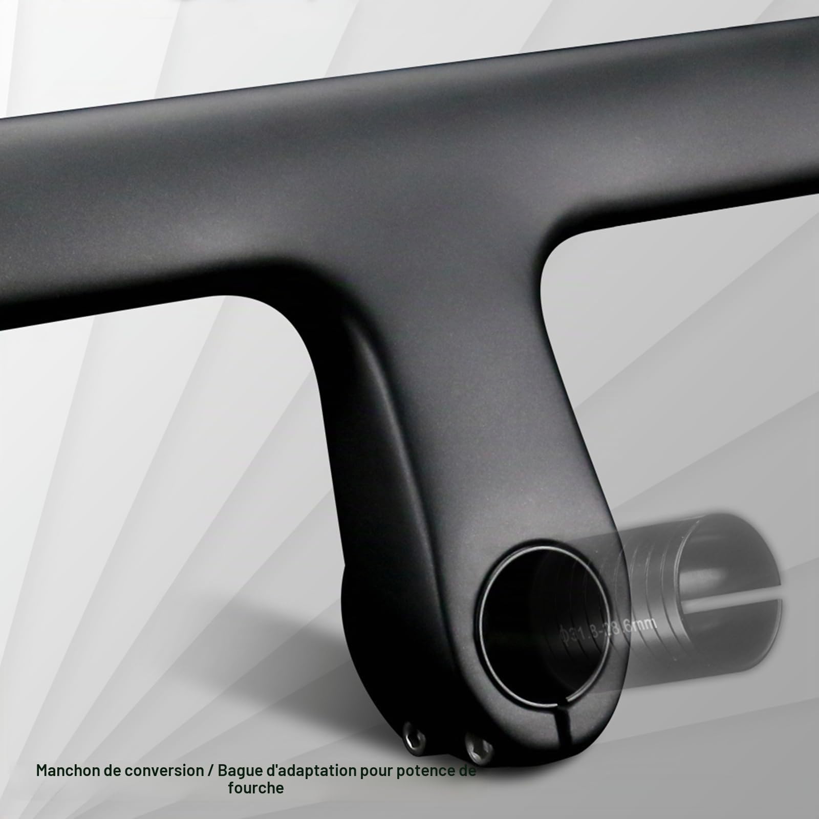 RXL SL guidon en carbonne velo de route 31.8/28.6mm intégré guidon vélo route carbone routage interne UD mat guidon course carbon 440 * 120mm