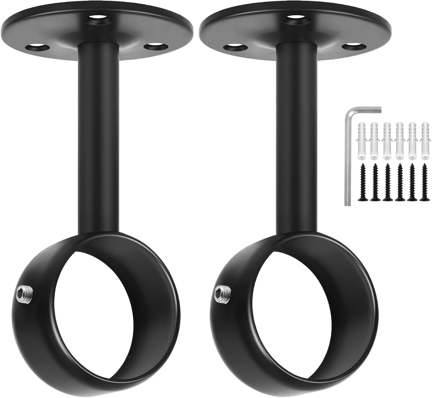 Ceiling Mount Curtain Rod Bracket, Heavy Duty Curtain Rod