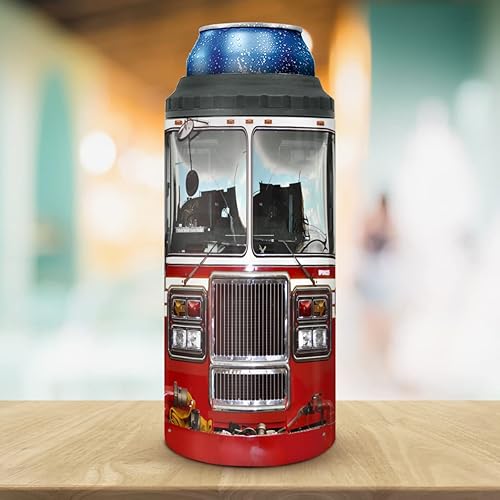 Miniatura 7 de wowcugi Regalos de bomberos para hombres, vaso de camión de bomberos 4 en 1, acero inoxidable de 16 onzas, taza de viaje con doble aislamiento al