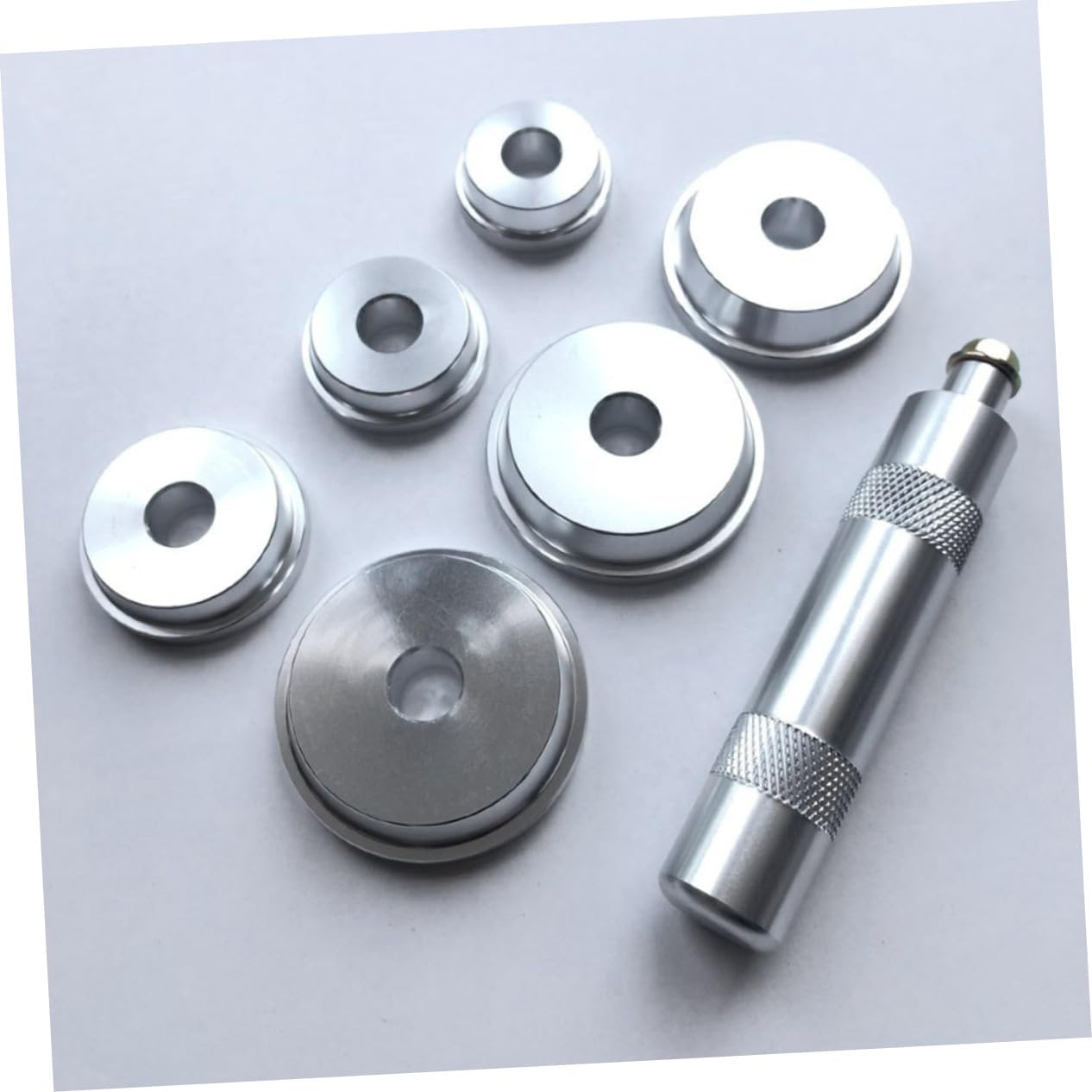 7pcs Car Bearing Install Tool Set Mechanics Tool Kit Aluminum Alloy Construction for Easy Repairs