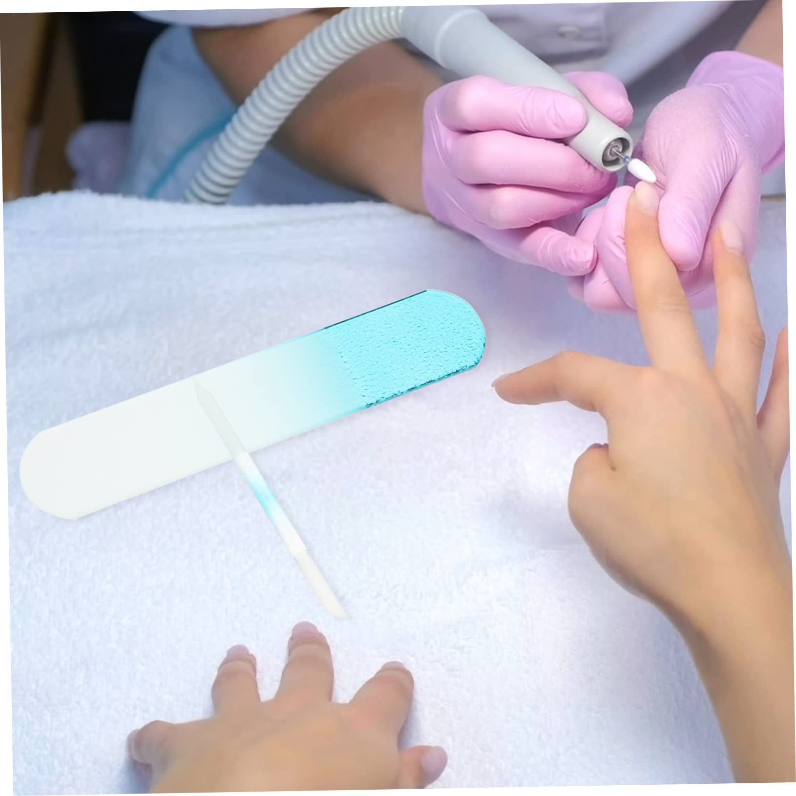 Beavorty 8stücke Glas-nagelfeilen Für Natürliche Nägel Professionelle Maniküre-werkzeuge Mit Ergonomischem Design Für Frauen Mädchen Und Männer Handlich Für Unterwegs