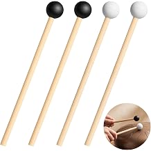4 Pcs Tongue Drum Mallets, 5.9 Inch Small Rubber Drum Mallets