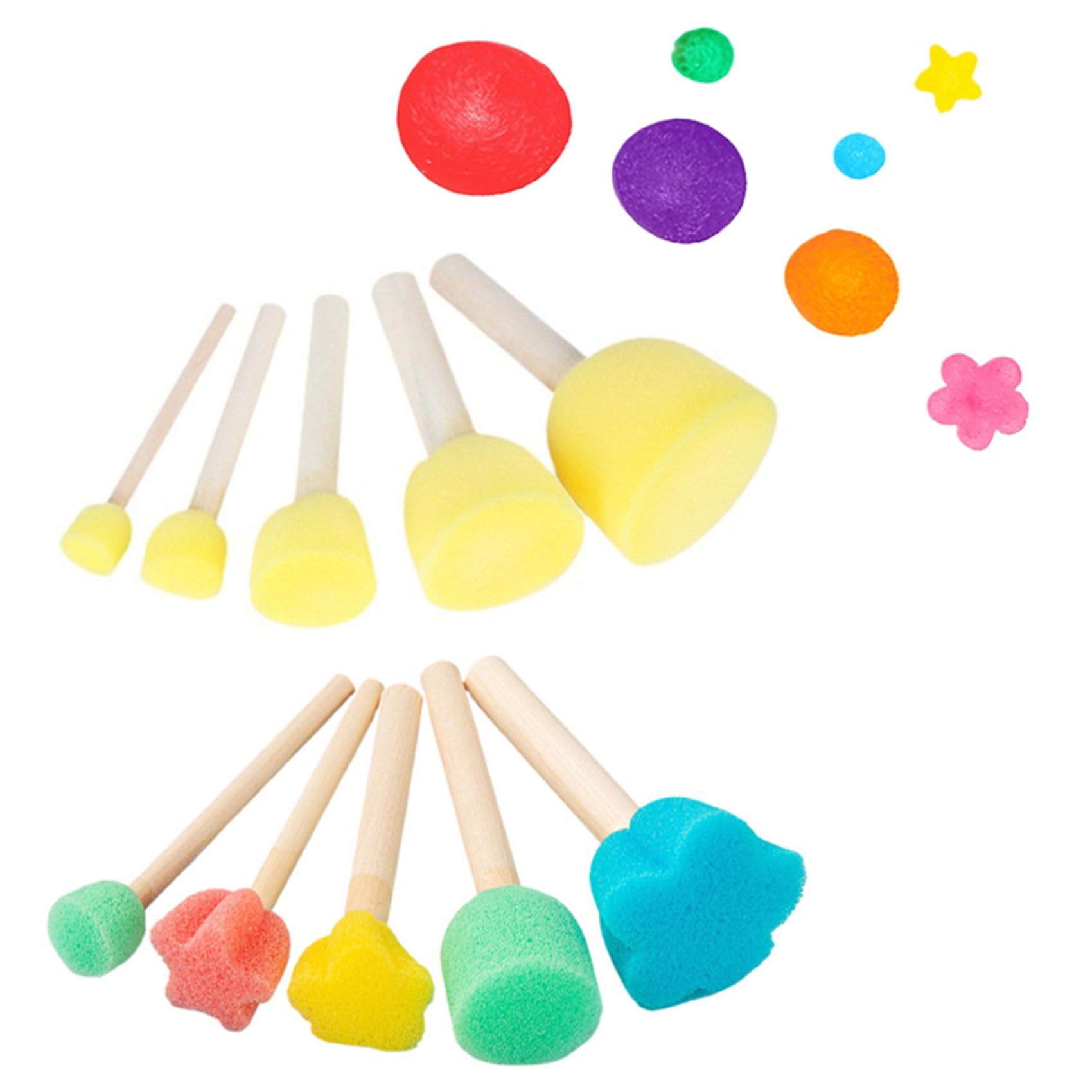 Éponges de peinture pour enfants sans taches pour ateliers créatifs faciles