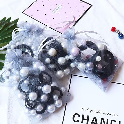 Vista 79 de 100 Pcs Gift Organza Bags 5x7 Inch Gold Drawstrings Sheer Fabric Pouch for Jewelry Baby Shower Christmas Party Favors Wedding Kids Men Teenage