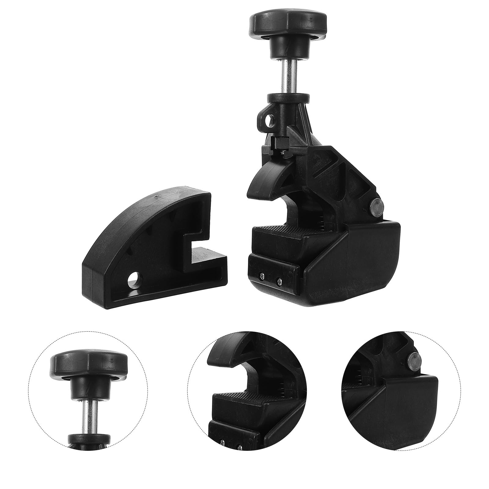 GALPADA Set 2 Pezzi Morsetto per Cambio Gomme in Plastico Nero, Strumento Antiscivolo e Facile da Impugnare, Accessorio per Smontaggio Pneumatici Auto