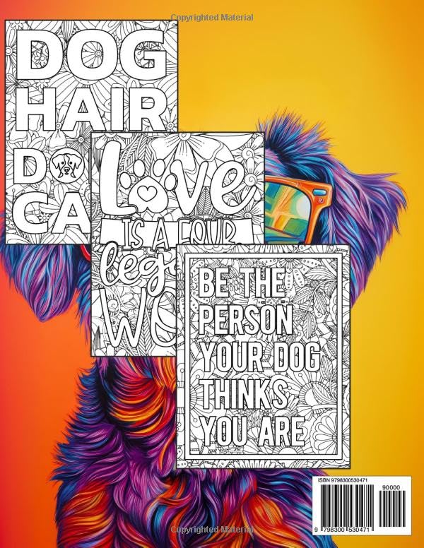 Favorite Dog Quotes Coloring Book For Adults: Funny and Inspirational Coloring Pages for Dog Lovers, Great Gift Idea image 3