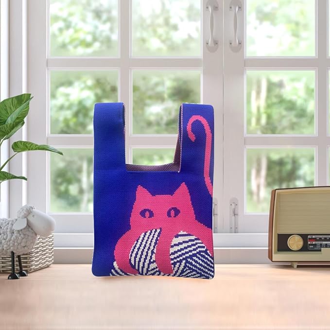 Borsa Tote In Maglia Per Donna - Riutilizzabile, Leggera E Portatile - Foto 5