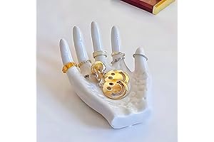 DOUXFUN Hand Ring Holder for Jewelry, Scented Candle Holder