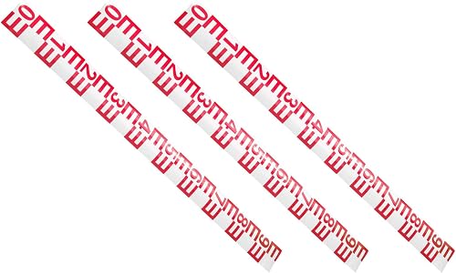 3pcs Water Level Gauge Indicator Red Pvc Reflective Staff for Dam | Peel and Stick Decal, Weatherproof Finish for Outdoor Monitoring, Curved Surface Adaptable for Sluice and River Dam