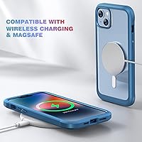 Vista 540 de Diaclara - Funda diseñada para iPhone 15 Plus de 6.7 pulgadas, transparente, cuerpo completo, con protector de pantalla, resistente de protección