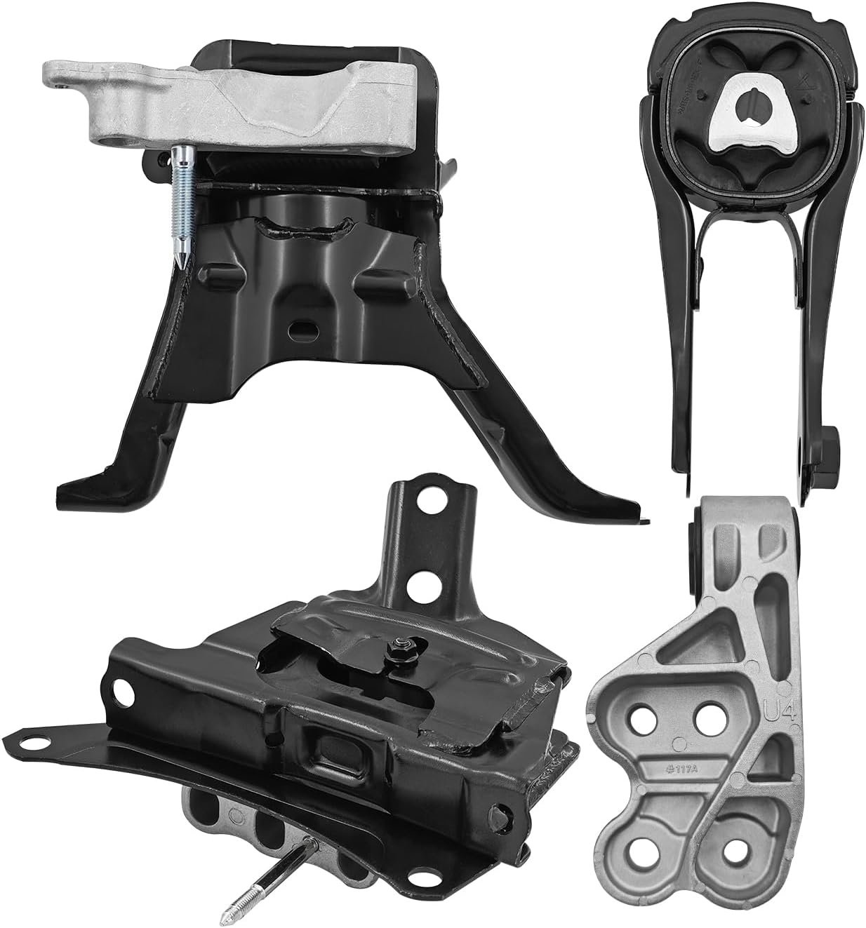4PCS Engine Mounts & Transmission Mount Compatible with Toyota Prius 2016-2022, Corolla 2020-2022 1.8L, Replace# 12363-37031 12372-37313