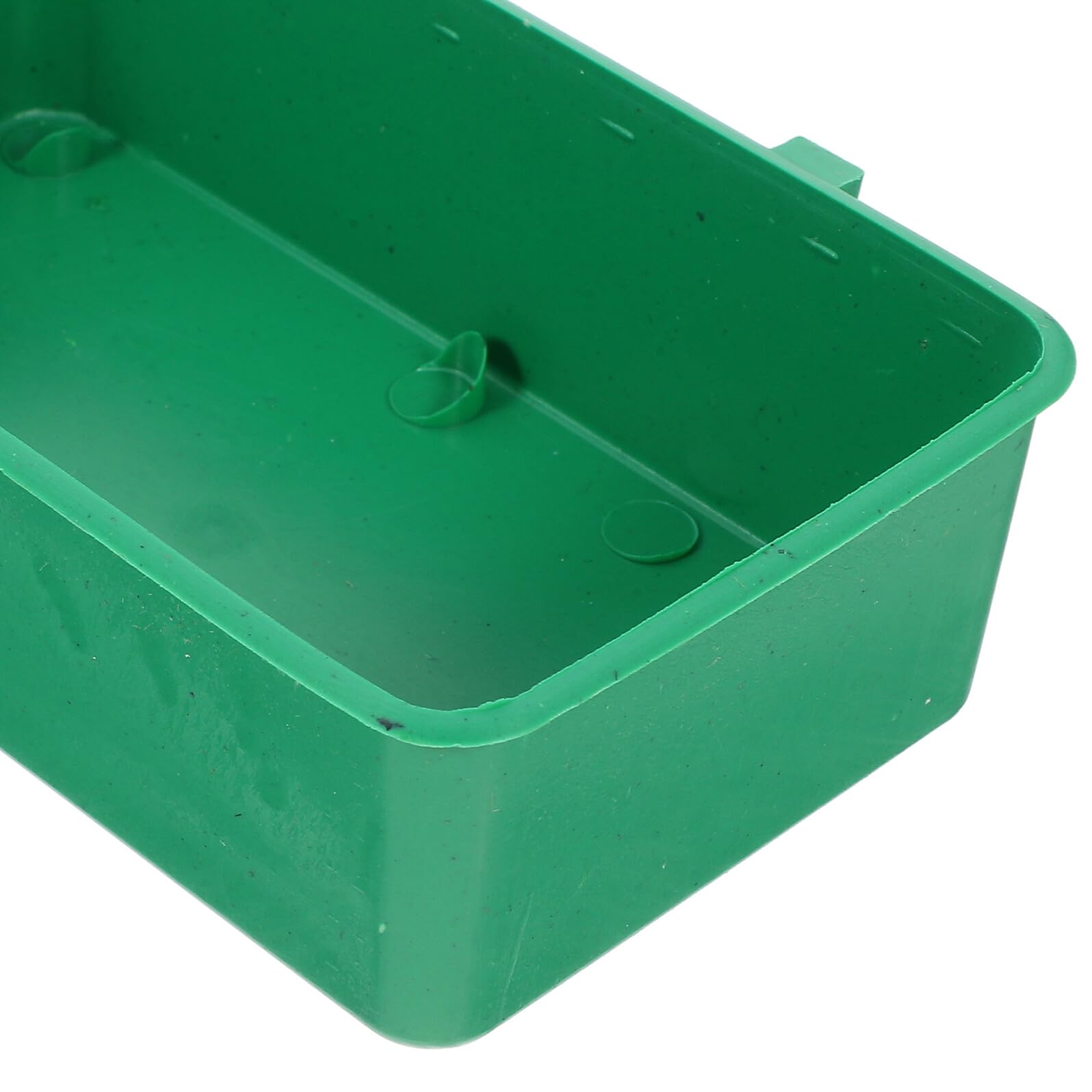 KOMBIUDA 5 Pezzi Mangiatoie Anti-spreco per Uccelli da Gabbia con Gancio Verde Contenitori Resistenti per Alimentazione Parrocchetti e Cocorite Facili da Installare e Antispruzzo