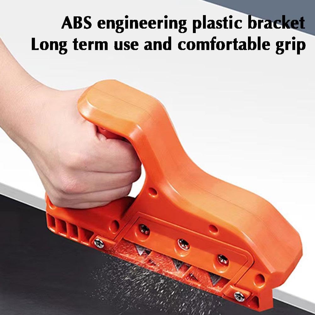 Gypsum Board Chamferer, Gypsum Board Hand Plane Drywall Edge Chamfer Woodworking Hand Tool, Plasterboard Edger Woodworking Edge Planer (45°+60°)