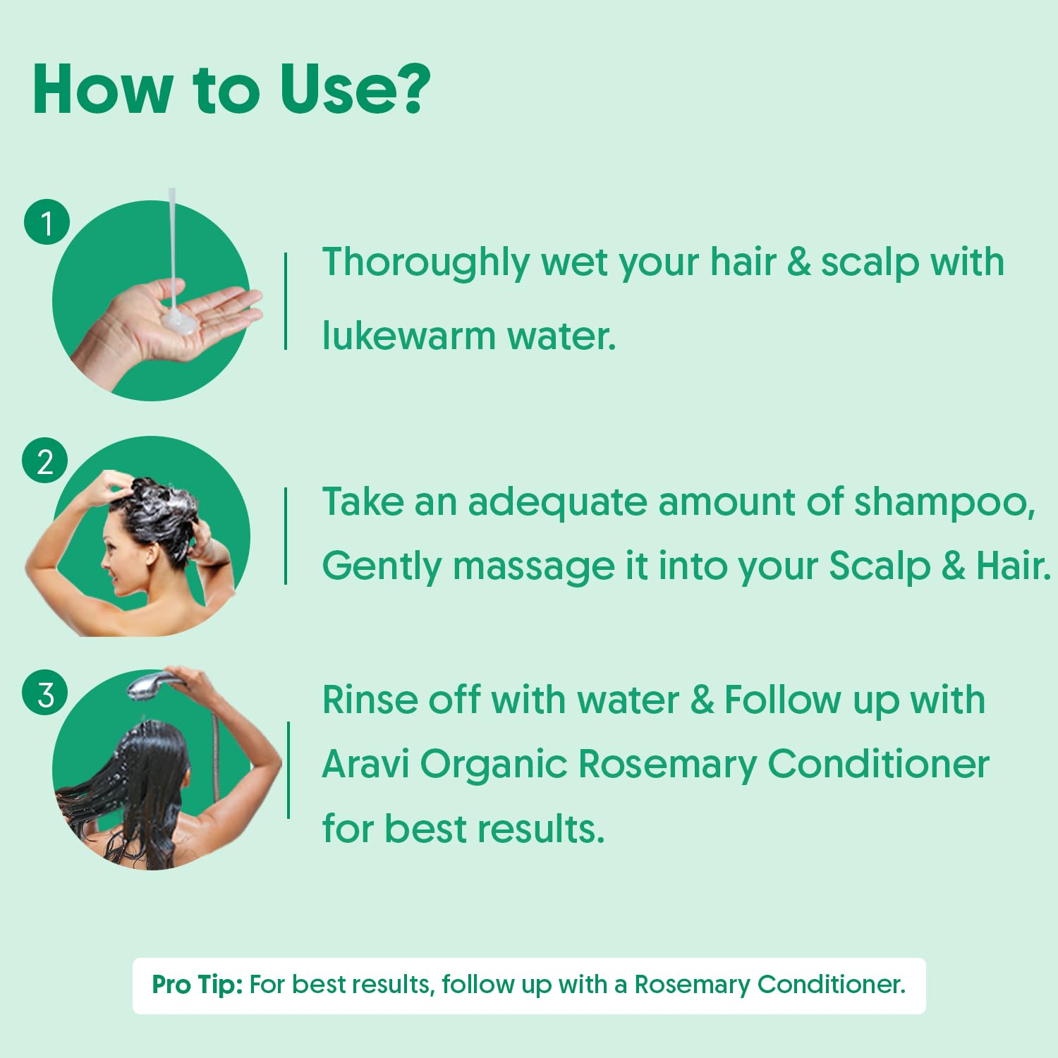 Aravi Organic Rosemary Anti-Hairfall Shampoo | Shampoo For Hair Growth & Hairfall Control | Up to 94% Stronger Hair | Sulphate Free | For Dry & Frizzy Hair | All Hair Types - 6.7 FL Oz / 200 ml - Image 7