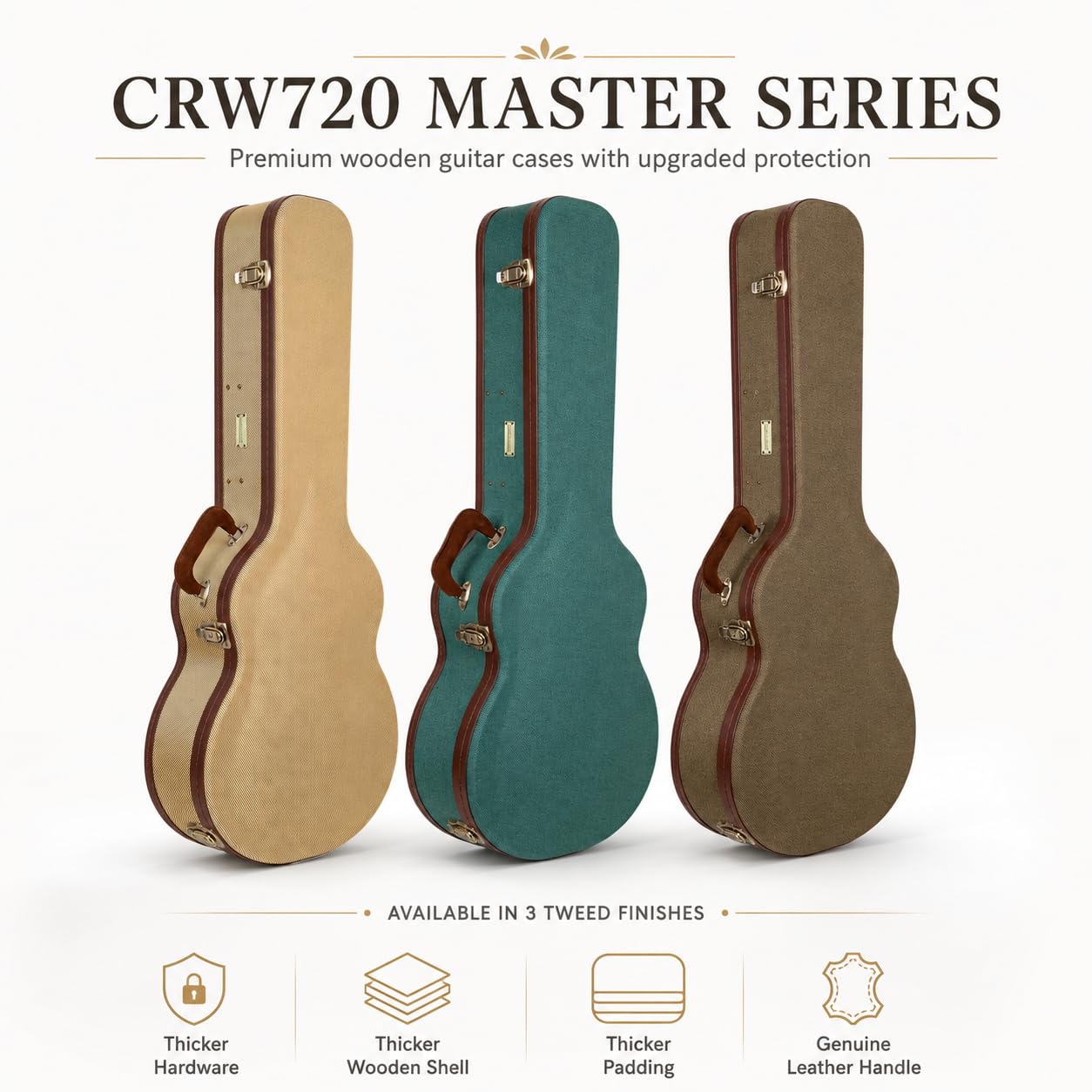 Crossrock Master Series - Custodia per chitarra acustica