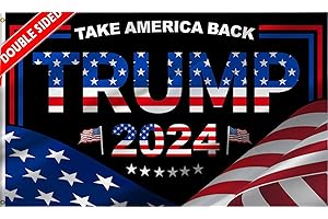 Double Sided Trump 2024 12x18 Inch Flag