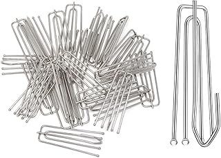 Stainless Steel Curtain Pleater Tape Hooks, 4 Prongs Pinch Pleat Hook ClipTraverse Pleater 4 End Hooks (30Pcs)