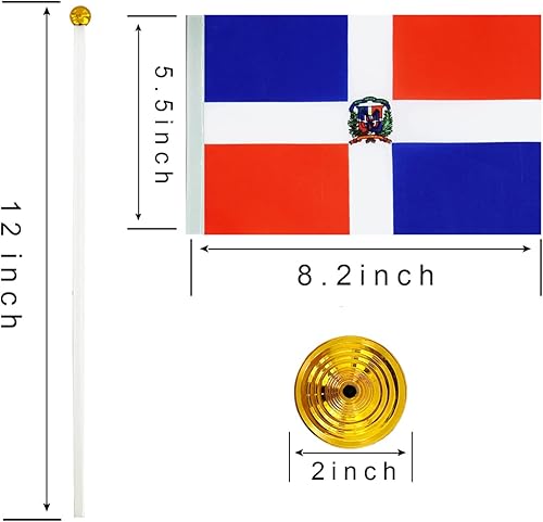Miniatura 191 de WXTWK Paquete de 12 banderas argentinas de escritorio con base de soporte, decoración de celebración para eventos y eventos