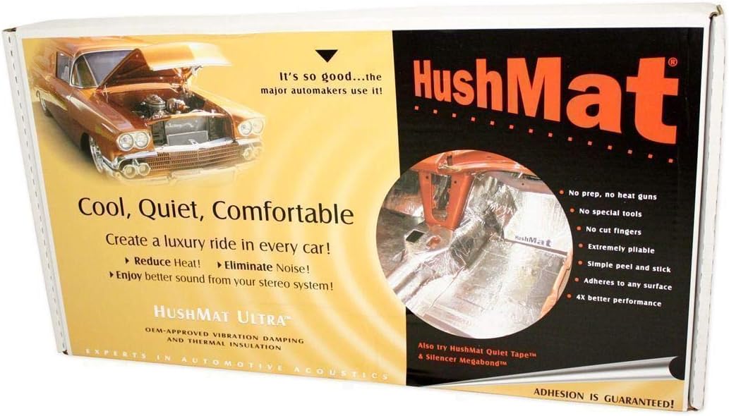 HushMat 10500 Sound Damping Bulk Kit with 30 Black Sheets