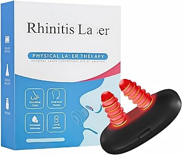 RespiRelief Red Light Nasal Therapy Device,Respi-Relief Nasal Red Light Therapy,Portable Infrared Light Therapy Instrument,Physiotherapy Nasal Soothing Device for Nose Nasal Clearing Device Black A