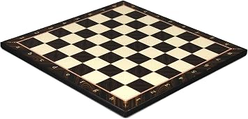 Portable Wooden Flat Chess Board Walnut For Your Chess Pieces To Complete Your Chess Set 14 Inch