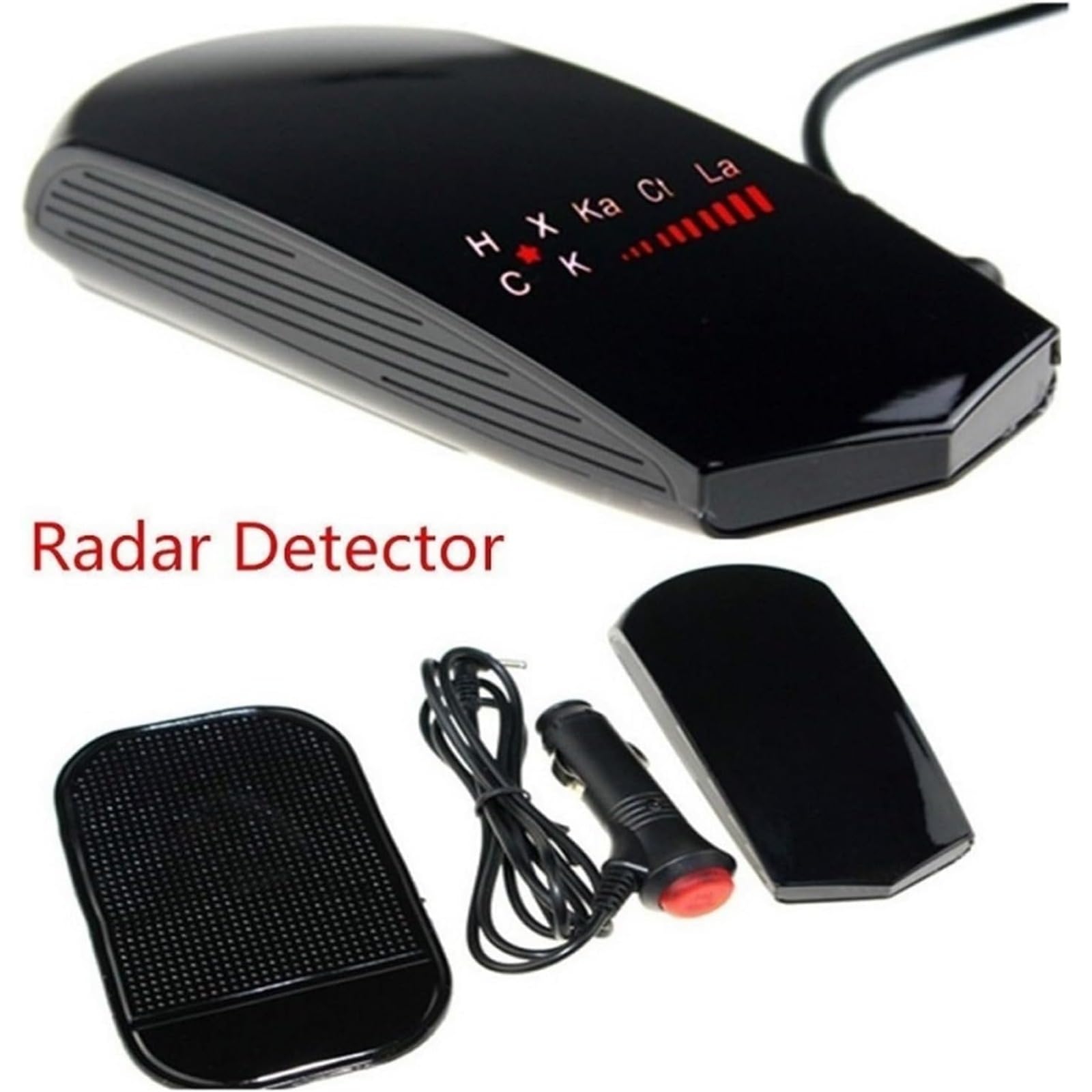 Medidor de velocidad de radar de coche 12v, alerta de voz en tiempo real, banda kx ka, adecuado para todos los coches