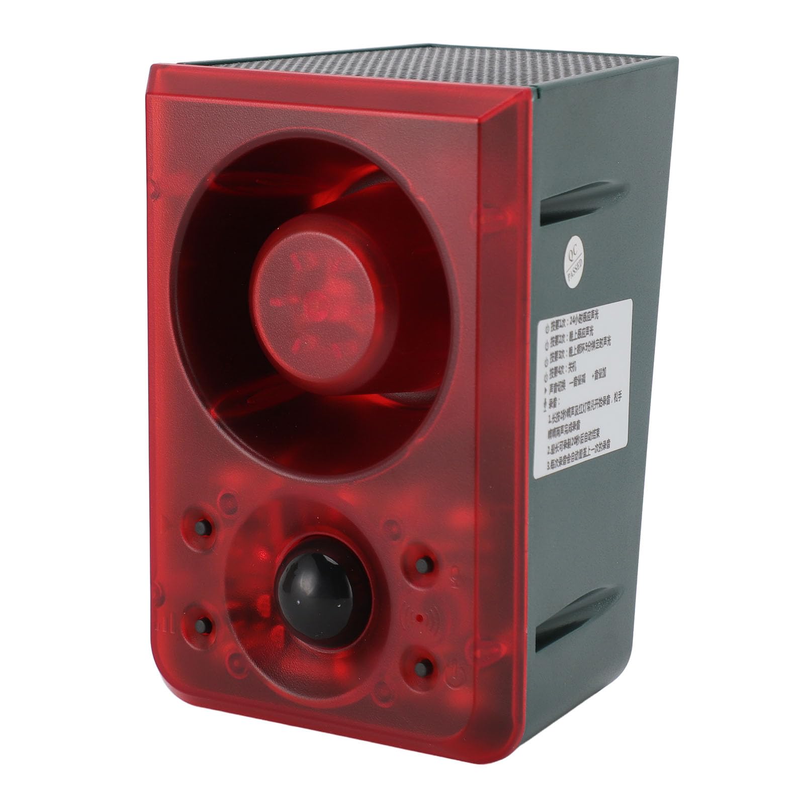 Solar Bewegungsmelder Alarm mit Hundegebell, 120° Erfassung