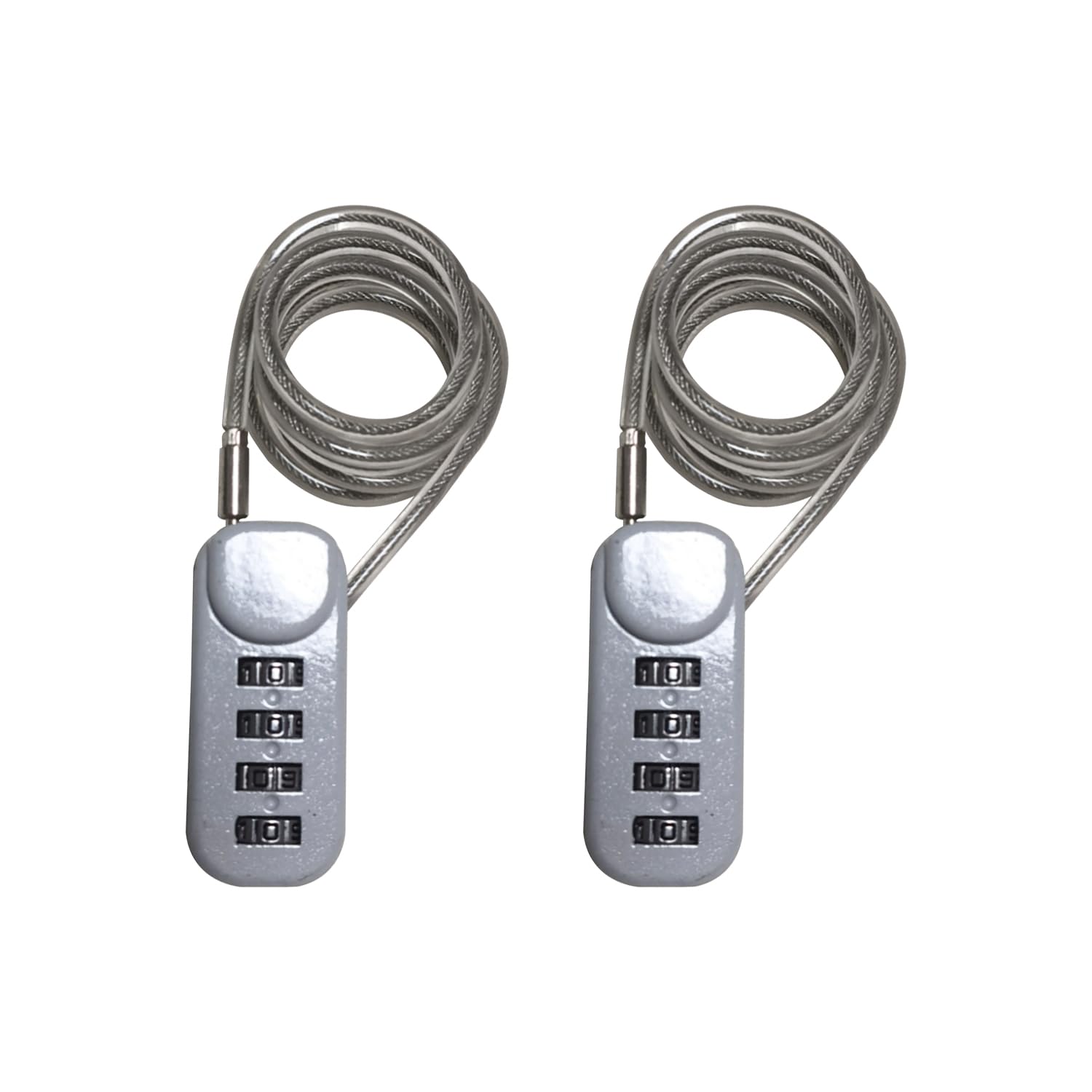 Lucchetto con cavo a combinazione a 4 cifre con cavo in acciaio flessibile da 60 cm, piccolo lucchetto per armadietti, bagagli, zaini, armadietti, borsa da palestra, cassetta degli attrezzi, viaggi