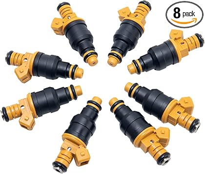 Fuel Injectors Set of 8, 0280150943 Fuel Injector Compatible with Ford, Lincoln, Mercury Vehicles 4.6L 5.0L 5.4L 5.8L -F150, F250, F350, E150, E250, E350,Mustang,# 0280150718, 0280150939, 0280150909