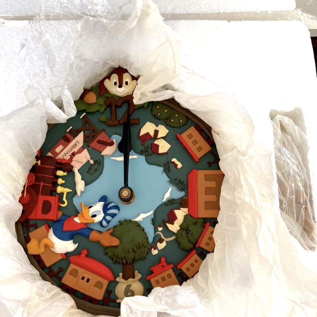 チップ デールドナルド振り子時計掛け時計ディズニーストア新品レア