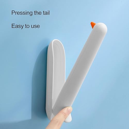 Miniatura 8 de Hiborth Estante de secado de ropa creativa Montaje en pared Percha de ropa Estante de almacenamiento Instalación sin perforaciones Soporte plegable