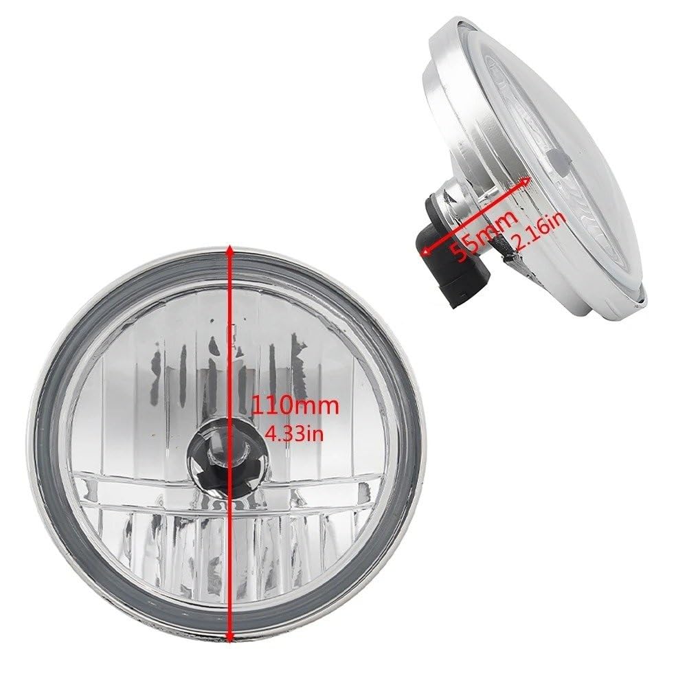 Fanale Anteriore Fari Moto Faro Anteriore Guida Fendinebbia Lampadina Alogena Per Touring Per Strada Per King Per Electra Per Street Per Glide Per Chopper Accessori Moto