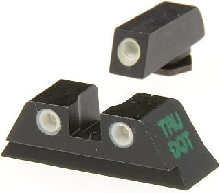 MEPRO Tru-Dot tritium Night Sights Compatible with S&W M&P Green tritium dots Glow on Sight self Illuminated Meprolight Fixed Metal high Durability Sights