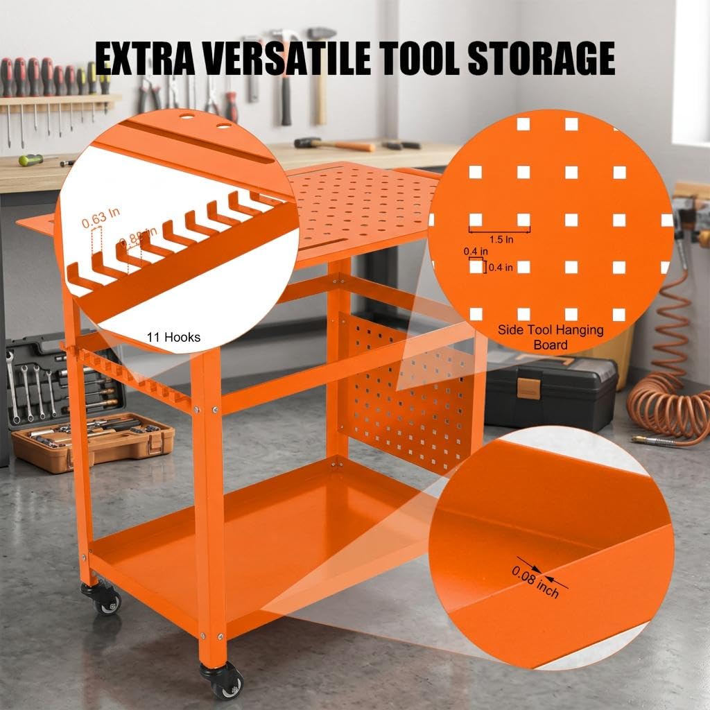 Zstar Établi De Soudage Mobile en Acier 91 x 61cm Charge Max 544 kg