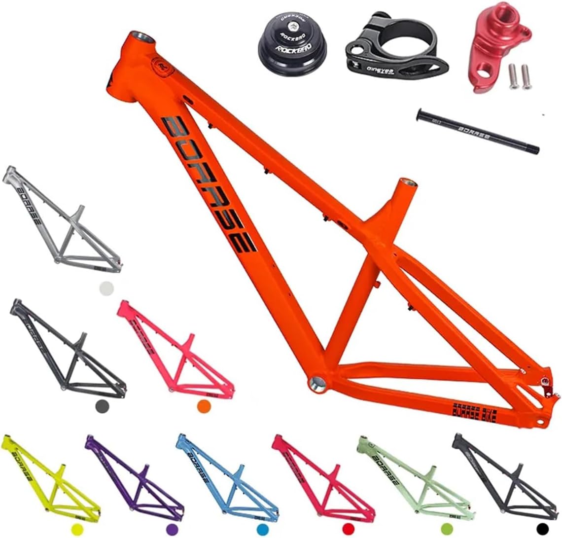 Bikes Frame Hard Tail Frame 26 27.5Inch Thru Axle 142x12mm AM Bikes Mountain Bikes Frame Aluminium Alloy Height 162-185cm BB73 Routing Internal