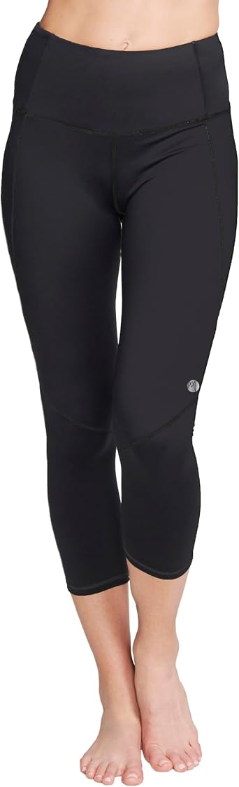 Capri Leggings for Women High Waist Leggings Yoga Pant Tummy Control with Pocket Smooth Capri Leggings for Workout