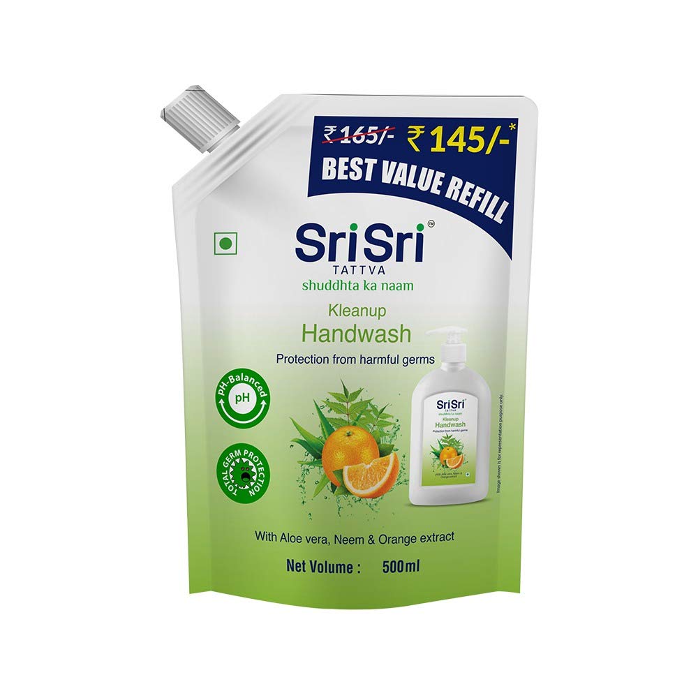 Sri Sri Tattva Kleanup Handwash Best Value Refill, 500ml (B08J86PWJ1) Amazon Price History, Amazon Price Tracker