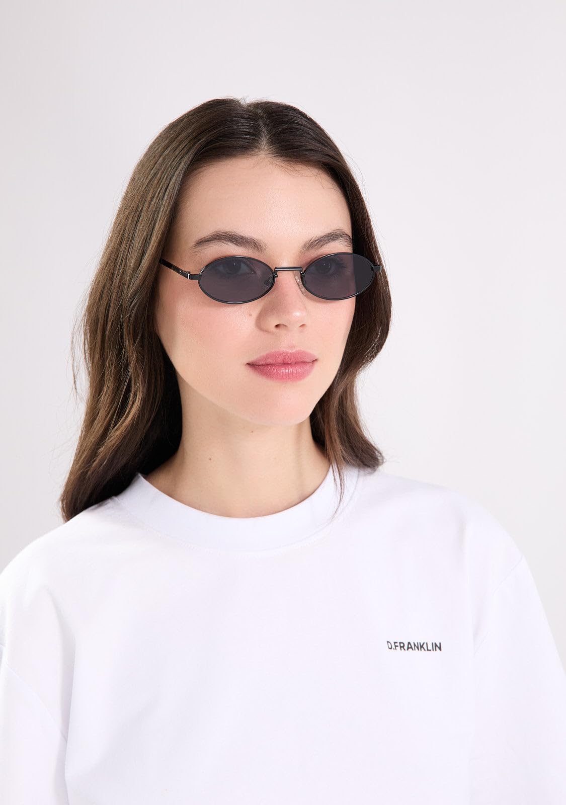 D.Franklin Gafas de sol unisex con cristales de protección UV - Modelo oval - Oval - Para Hombre y Mujer - Sunglasses