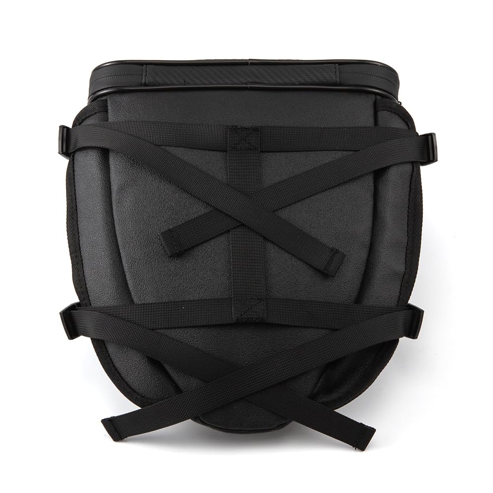 Borsa a sella impermeabile multifunzionale della sella di stoccaggio del poliestere della moto, Sport all'aperto del sedile posteriore del motociclo leggero del carro armato Bag con la tracolla