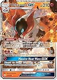 Carte à collectionner unique Pokemon Volcarona GX - 35/236 - Cosmic Eclipse - Ultra Rare - Carte Holo Foil