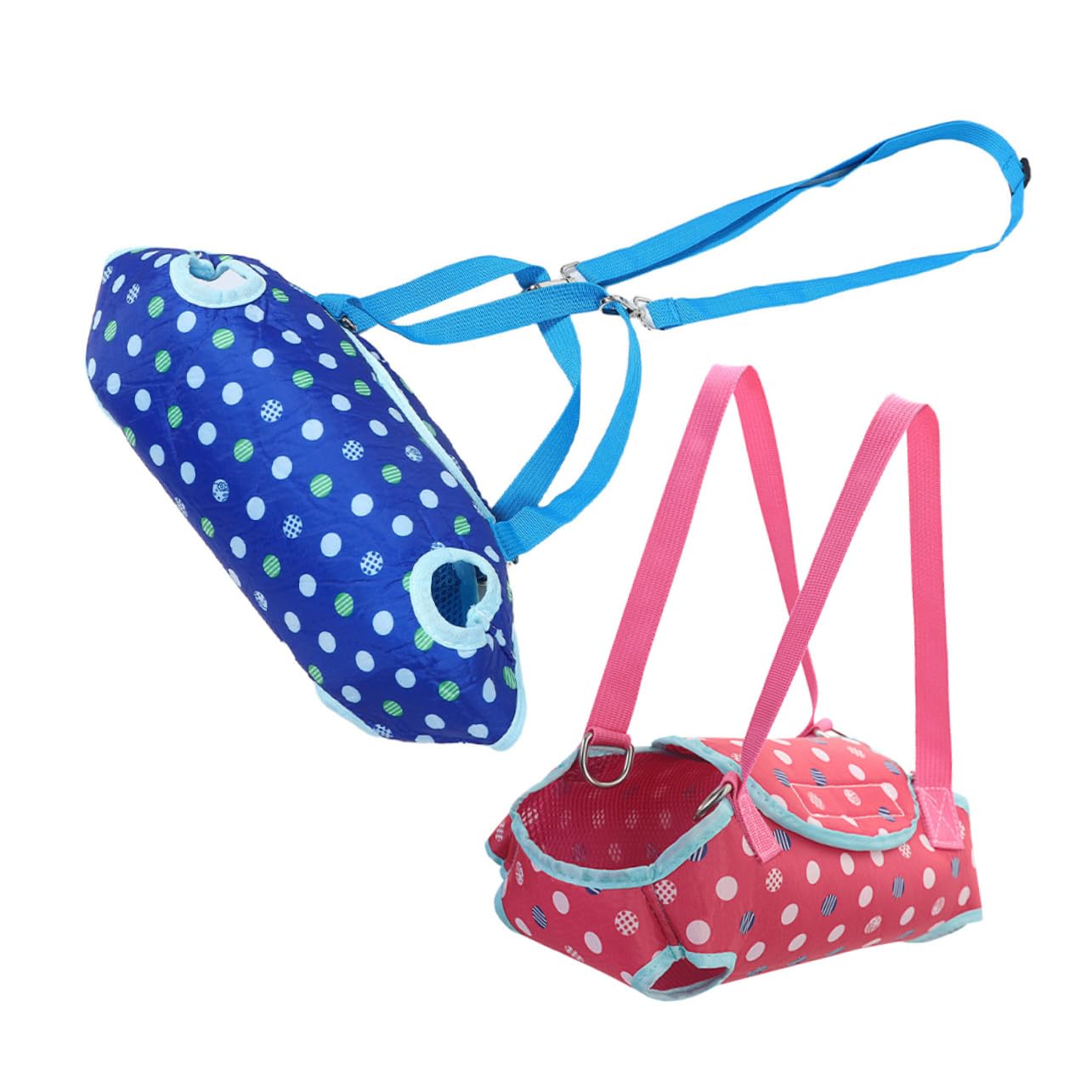 Bolsa portátil para mascotas azul ideal para paseos y caminatas al aire libre