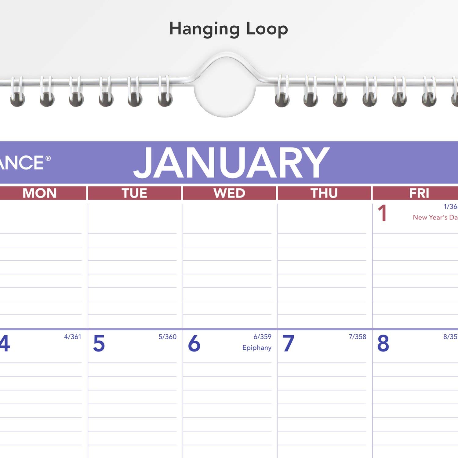 AT-A-GLANCE, Wandkalender 2021, 20,3 x 27,9 cm, Mini, Spiralbindung (PM12821)