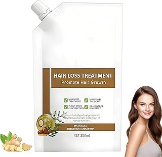 Anti-Hair Fall Hair Loss Shampoo, Promote Hair Growth Shampoo, Rich in Various Plant Extracts, for All Hair Types (300ml / 1 Bottle)